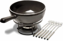 Emile Henry Fondue Set - Fusain