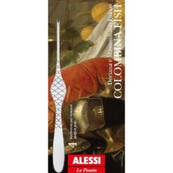 Alessi Kreeftenvork Colombina Fish - FM23/34S4 - 4 Stuks - Door Doriana & Massimiliano Fuksas -Keuken Kook Winkel FM23 43S4 02