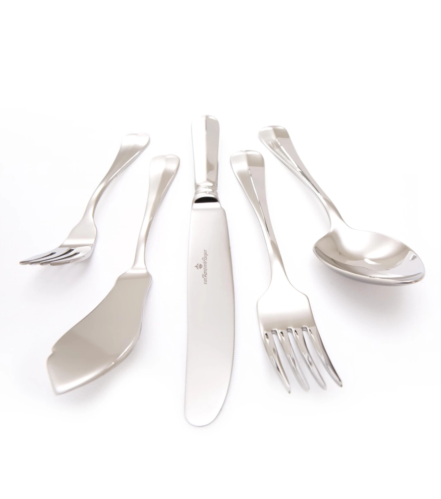 Van Kempen & Begeer Haags Lofje Tafellepel - Verzilverd 3 Van Kempen & Begeer Haags Lofje Tafellepel - Verzilverd - Afbeelding 3