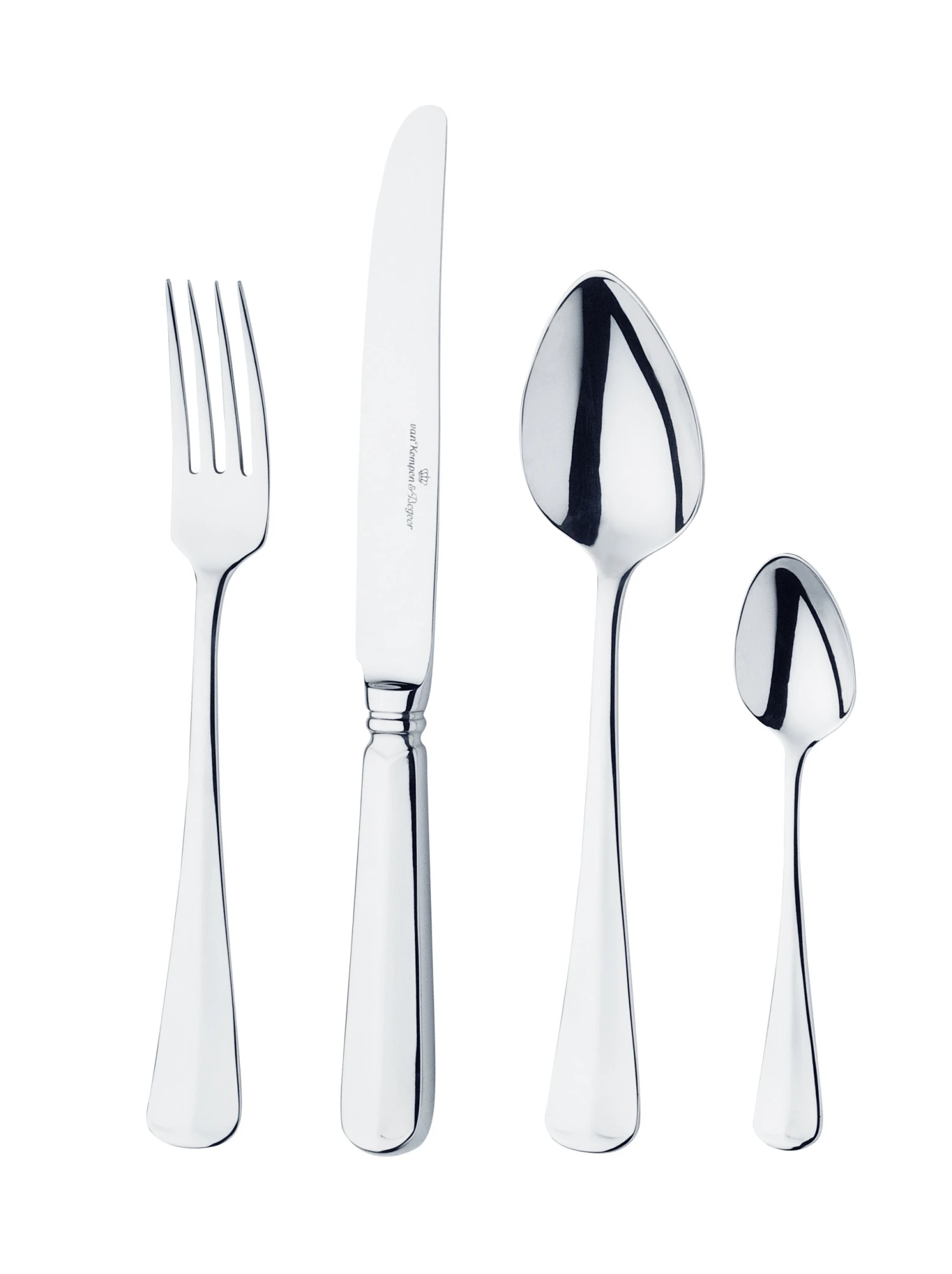 Van Kempen & Begeer Haags Lofje Tafellepel - Verzilverd 2 Van Kempen & Begeer Haags Lofje Tafellepel - Verzilverd - Afbeelding 2