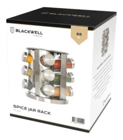Blackwell Kruidenrek / Kruidencarrousel - Inclusief 12 Kruidenpotjes - RVS -Keuken Kook Winkel Kruidenrek 12 units Current View