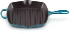 Le Creuset Grillpan Signature - Deap Teal - 26 X 26 Cm - Geëmailleerde Anti-aanbaklaag