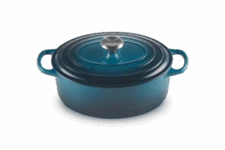 Le Creuset Braadpan Signature - Ovaal - Deap Teal - ø 29 Cm / 4.7 Liter -Keuken Kook Winkel LC 20210125 HL PS FS 21178296422430 002