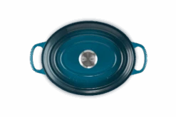 Le Creuset Braadpan Signature - Ovaal - Deap Teal - ø 29 Cm / 4.7 Liter -Keuken Kook Winkel LC 20210125 HL PS FS 21178296422430 004