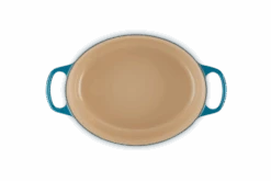 Le Creuset Braadpan Signature - Ovaal - Deap Teal - ø 29 Cm / 4.7 Liter -Keuken Kook Winkel LC 20210125 HL PS FS 21178296422430 005