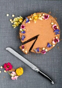 Laguiole Style De Vie Broodmes Zwart Met Stokbroodplank -Keuken Kook Winkel Laguiole broodmes met stokbroodplank zwart sf gr 1