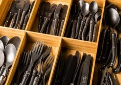 Laguiole Style De Vie Kaasmessenset Black Stonewash -Keuken Kook Winkel Laguiole kaasmessen black stonewasg sf kl 5