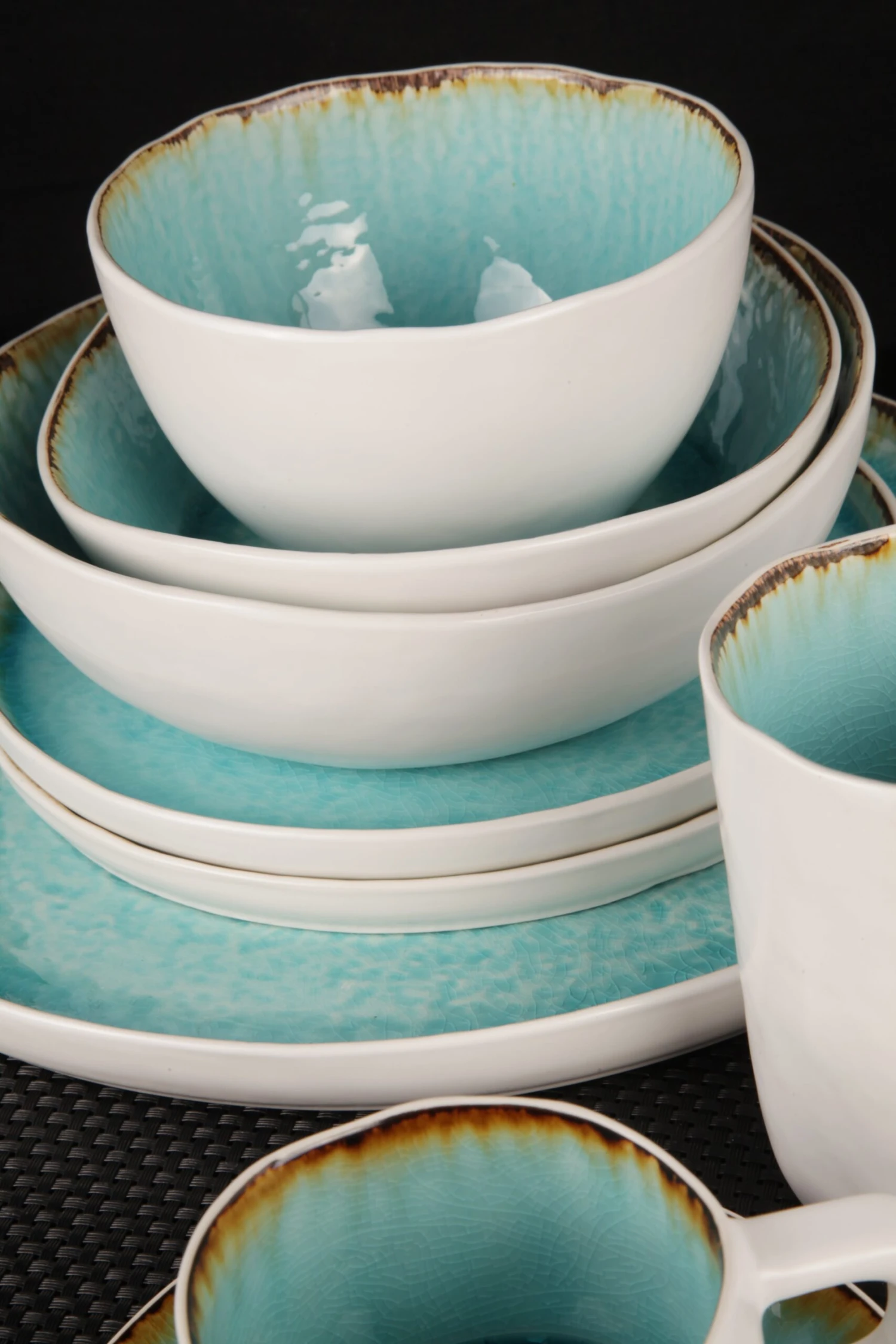 Cosy & Trendy Ontbijtbord Laguna Azzurro ø 22 Cm 2 Cosy & Trendy Ontbijtbord Laguna Azzurro ø 22 Cm - Afbeelding 2