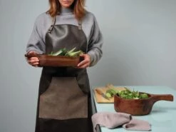 ASA Selection Keukenschort PVC Bruin 90 X 82 Cm -Keuken Kook Winkel Lederschuerze braun