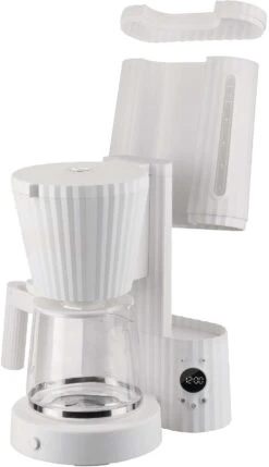 Alessi Filter-koffiezetapparaat Plissé - 1.5 Liter - Wit - Michele De Lucchi - MDL14 W -Keuken Kook Winkel MDL14 W 04 1x1 A4 3500pxl