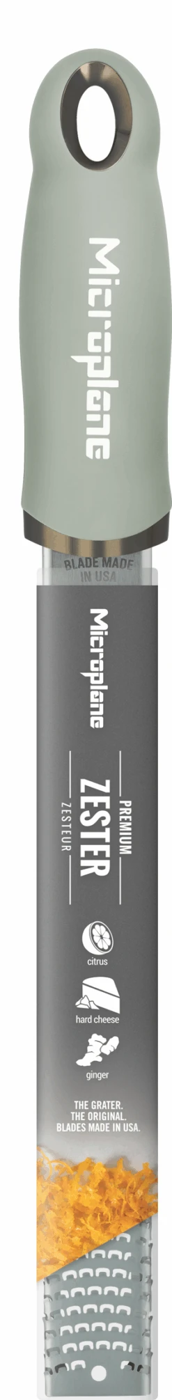 Microplane Rasp Premium Classic - Fijn - Sage Green -Keuken Kook Winkel Microplane Premium Classic 46723 Zester Sage Green decall
