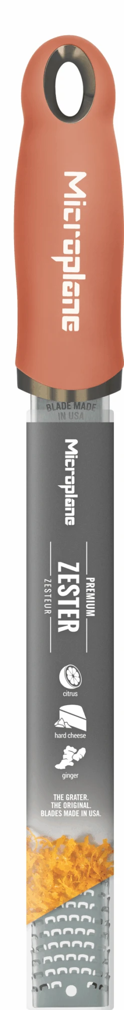 Microplane Rasp Premium Classic - Fijn - Cinnamon Orange -Keuken Kook Winkel Microplane Premium Classic 46823 Zester Cinnamon Orange decall