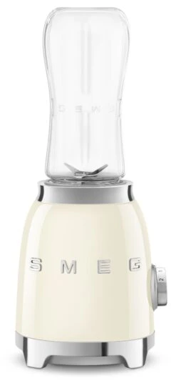 SMEG Smoothie Blender - Compact - Creme - 600 Ml - PBF01CREU