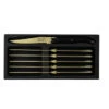 Laguiole Style De Vie Steakmessen Prestige Line Goud - 6 Stuks