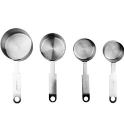 Sareva Maatschepjes - RVS - 4-delig 9 Sareva Maatschepjes - RVS - 4-delig -Keuken Kook Winkel Sareva maatschepjes RVS