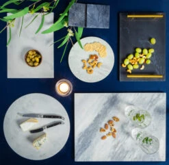 Jay Hill Dienblad - Met Handvatten - Marmer - Grijs - 30 X 20 Cm 8 Jay Hill Dienblad - Met Handvatten - Marmer - Grijs - 30 X 20 Cm -Keuken Kook Winkel Serveerplank Grijs 6 2 1