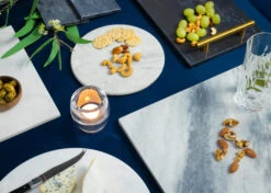 Jay Hill Dienblad - Met Handvatten - Marmer - Grijs - 30 X 20 Cm 9 Jay Hill Dienblad - Met Handvatten - Marmer - Grijs - 30 X 20 Cm -Keuken Kook Winkel Serveerplank Grijs 7 2