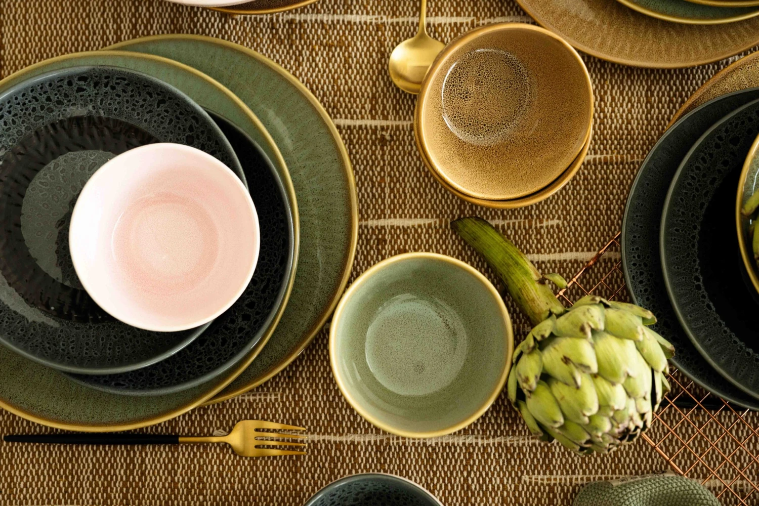 Jay Hill Serviesset Lihou - 16-delig / 4 Personen - Grijs/Zwart 2 Jay Hill Serviesset Lihou - 16-delig / 4 Personen - Grijs/Zwart - Afbeelding 2