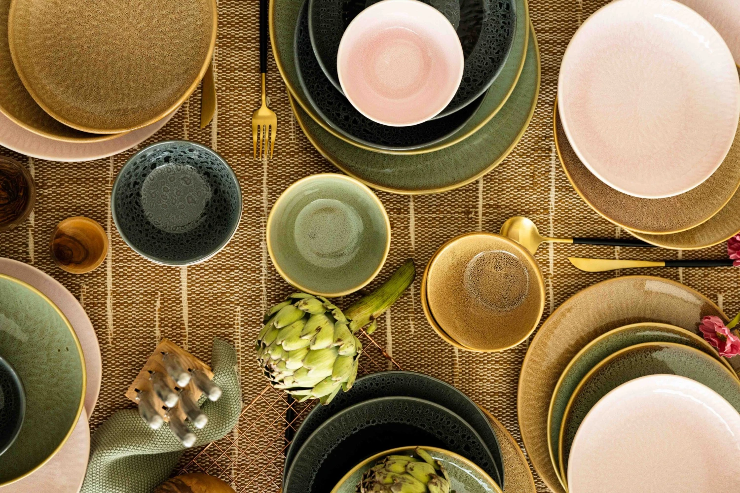 Jay Hill Serviesset Lihou - 16-delig / 4 Personen - Grijs/Zwart 3 Jay Hill Serviesset Lihou - 16-delig / 4 Personen - Grijs/Zwart - Afbeelding 3