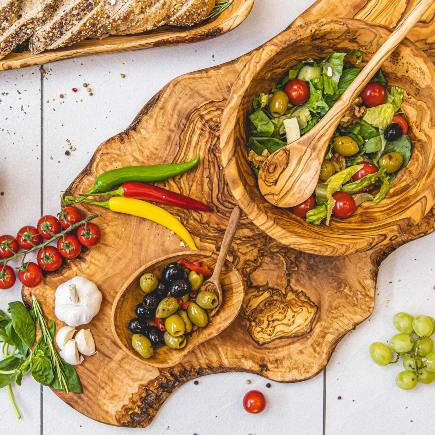 Jay Hill Pollepel Tunea - Olijfhout - 36 Cm 2 Jay Hill Pollepel Tunea - Olijfhout - 36 Cm - Afbeelding 2