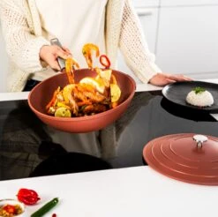 Westinghouse Wokpan Performance - Rebel Red - ø 28 Cm - Standaard Anti-aanbaklaag -Keuken Kook Winkel WCCW0095028OR 13