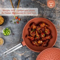 Westinghouse Wokpan Performance - Rebel Red - ø 28 Cm - Standaard Anti-aanbaklaag -Keuken Kook Winkel WCCW0095028OR 2