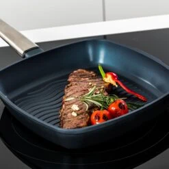 Westinghouse Grillpan Performance - Bravery Blue - 28 X 28 Cm - Standaard Anti-aanbaklaag -Keuken Kook Winkel WCFP0095G28BL 8