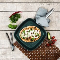 Westinghouse Grillpan Performance - Gracious Green - 28 X 28 Cm - Standaard Anti-aanbaklaag -Keuken Kook Winkel WCFP0095G28SG 8