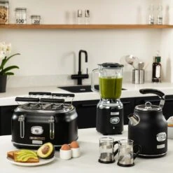 Westinghouse Blender Retro Collections - Liquorice Black - 1.5 Liter - WKBE221BK -Keuken Kook Winkel WKBE221BK Retro Table Blender 5