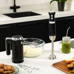 Westinghouse Staafmixer Retro Collections - 600 W - Liquorice Black - WKHBS270BK -Keuken Kook Winkel WKHBS270BK Retro Hand Blender 5