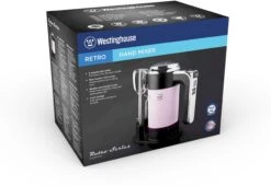 Westinghouse Handmixer Retro Collections - 6 Standen - Roze - WKHM250PK -Keuken Kook Winkel WKHM250PK
