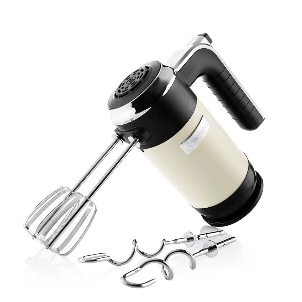 Westinghouse Handmixer Retro Collections - 6 Standen - Vanilla White - WKHM250WH 1 Westinghouse Handmixer Retro Collections - 6 Standen - Vanilla White - WKHM250WH