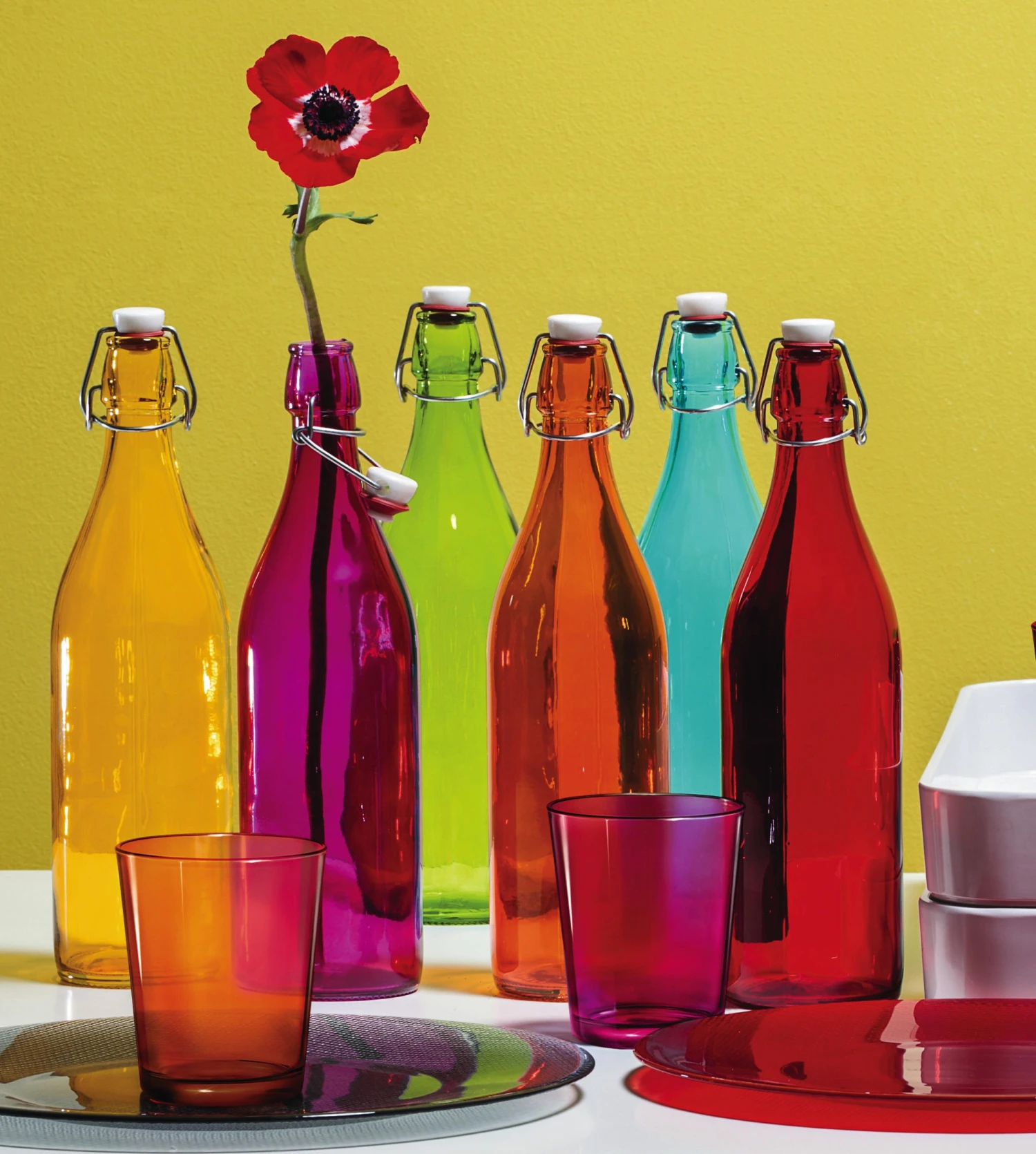 Bormioli Rocco Beugelfles / Weckfles Giara - Groen - 1 Liter 2 Bormioli Rocco Beugelfles / Weckfles Giara - Groen - 1 Liter - Afbeelding 2