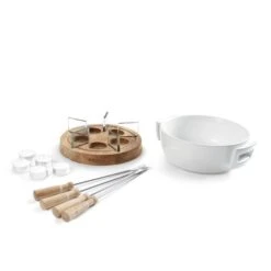 Boska Fondueset Twinkle - 4 Personen - Wit/bruin -Keuken Kook Winkel boska candle light fondue twinkle 6