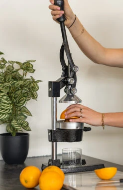 Sareva Citruspers - Gietijzer - Hevelmodel - Zwart -Keuken Kook Winkel citruspers 3 1