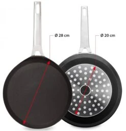Valira Pannenkoekenpan Aire - ø 28 Cm - Standaard Anti-aanbaklaag -Keuken Kook Winkel crepepan2