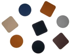 Jay Hill Onderzetters - Vegan Leer - Grijs / Roze - Dubbelzijdig - 10 X 10 Cm - 6 Stuks -Keuken Kook Winkel diversen 3 8