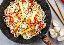 Westinghouse Wokpan Marble Wood - ø 30 Cm - Standaard Anti-aanbaklaag -Keuken Kook Winkel dsvsdc