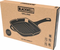 Blackwell Grillpan - Gietijzer - 23 X 23 Cm - Zonder Anti-aanbaklaag -Keuken Kook Winkel grill zwart Package New