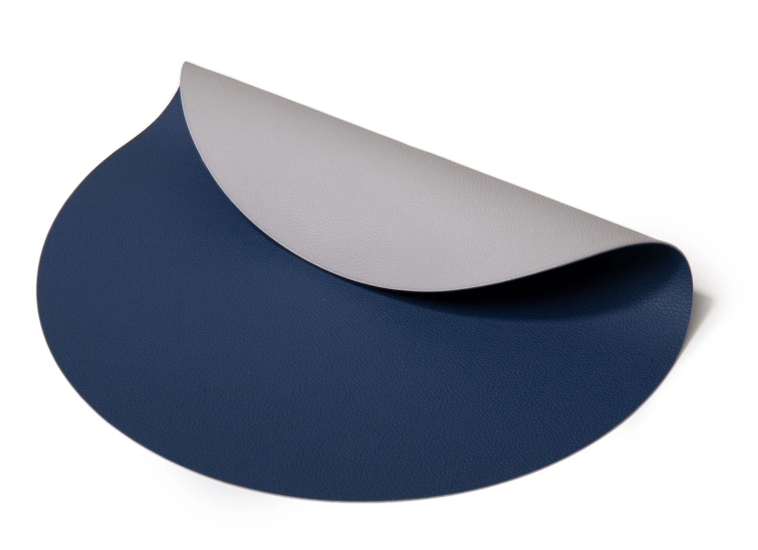 Jay Hill Placemats - Vegan Leer - Grijs / Blauw - Dubbelzijdig - ø 38 Cm - 6 Stuks 2 Jay Hill Placemats - Vegan Leer - Grijs / Blauw - Dubbelzijdig - ø 38 Cm - 6 Stuks - Afbeelding 2
