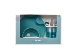Mepal Kinderservies Mio Deep Turquoise 6-Delig -Keuken Kook Winkel kinderservies mepal mio 6 delig deep turquoise 1