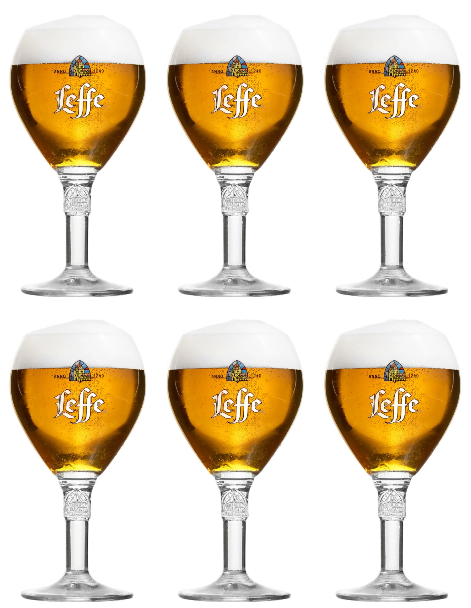 Leffe Bierglazen - 330 Ml - 6 Stuks 1 Leffe Bierglazen - 330 Ml - 6 Stuks