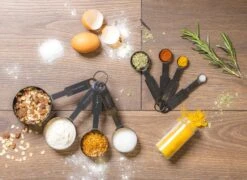 Sareva Maatschepjes - Zwart - 4-delig -Keuken Kook Winkel maatschepjes0 5 1