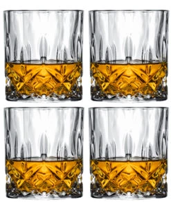 Cookinglife Whiskey Glazen / Cocktailglazen / Waterglazen Moray - 320 Ml - 4 Stuks