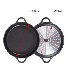 Valira Braadpan Met Deksel Aire - ø 32 Cm / 8.8 Liter 7 Valira Braadpan Met Deksel Aire - ø 32 Cm / 8.8 Liter -Keuken Kook Winkel non stick short casserole induction 2 1