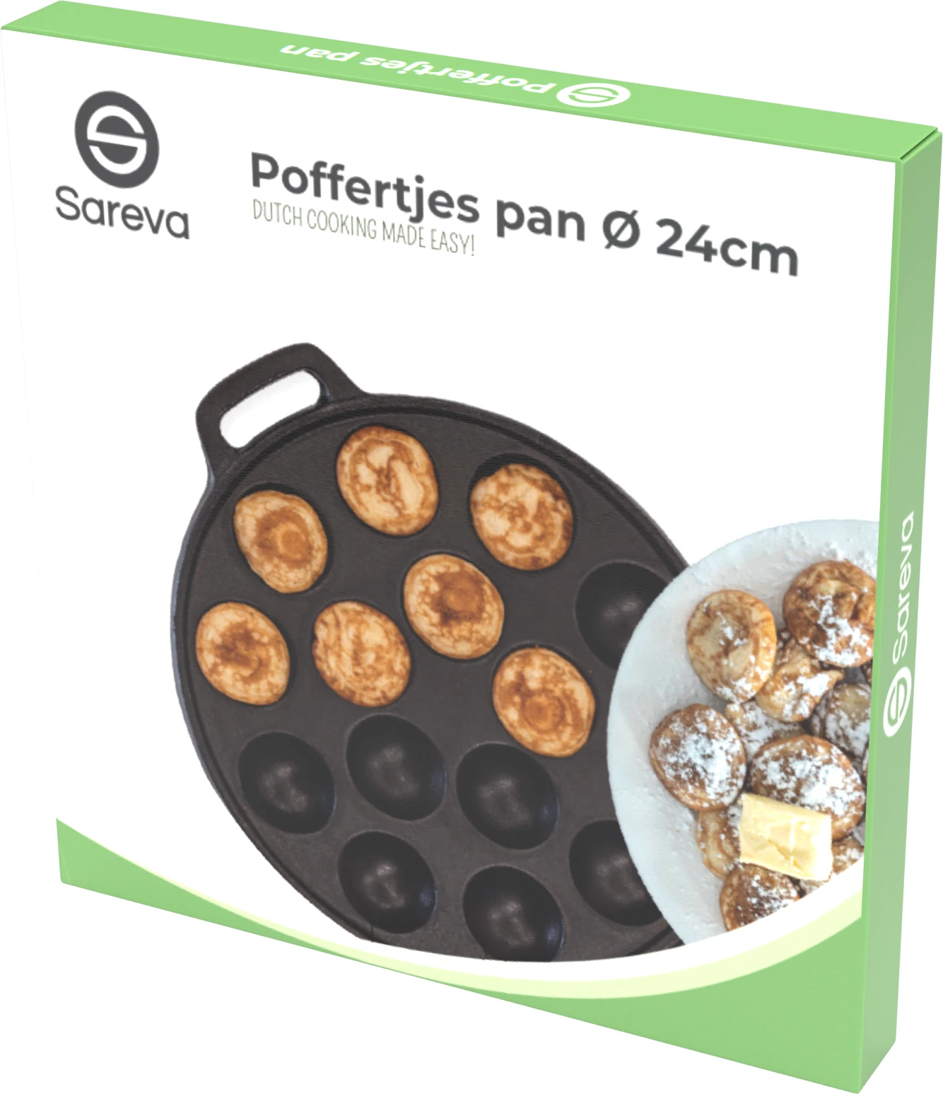 Sareva Poffertjespan - Gietijzer - ø 24 Cm - 19 Poffertjes 5 Sareva Poffertjespan - Gietijzer - ø 24 Cm - 19 Poffertjes - Afbeelding 5