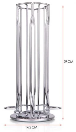 Jay Hill Nespresso Cuphouder - RVS - 42 Stuks -Keuken Kook Winkel sareva cuphouder nespresso afmetingen