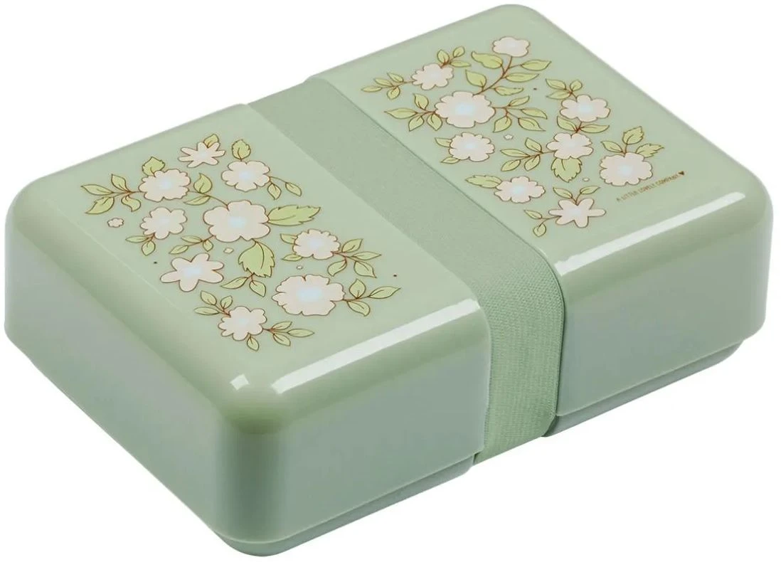 A Little Lovely Company Lunchbox - Groene Bloesems 1 A Little Lovely Company Lunchbox - Groene Bloesems