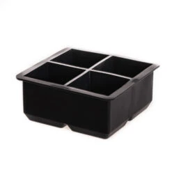 Sareva IJsblokjesvorm - 4 Grote Ijsblokjes - Siliconen - Easy Release - Herbruikbaar -Keuken Kook Winkel sereva ijsblokken manen 4stuks 1