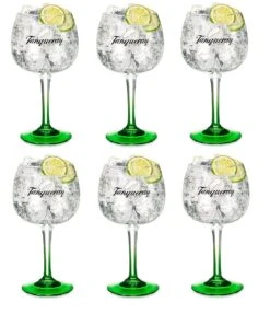 Tanqueray Gin Tonic Glazen - Groen - 6 Stuks